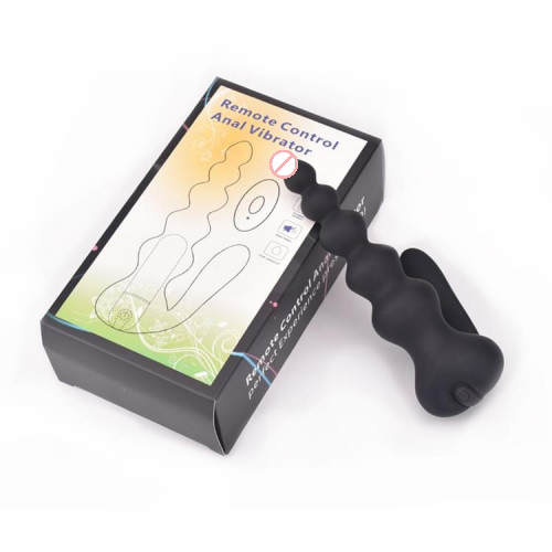 Vibrating Remote Control Anal Bead Butt Plug