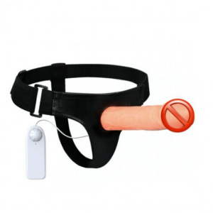 Vibrating Strap-On Solid Dildo