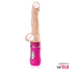 Vibrating Thrusting Silicone Dildo USB Rechargeable