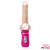Vibrating Thrusting Silicone Dildo USB Rechargeable