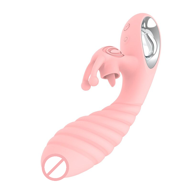 Vicky Powerful Silicone Rabbit Vibrator With Clit Licking