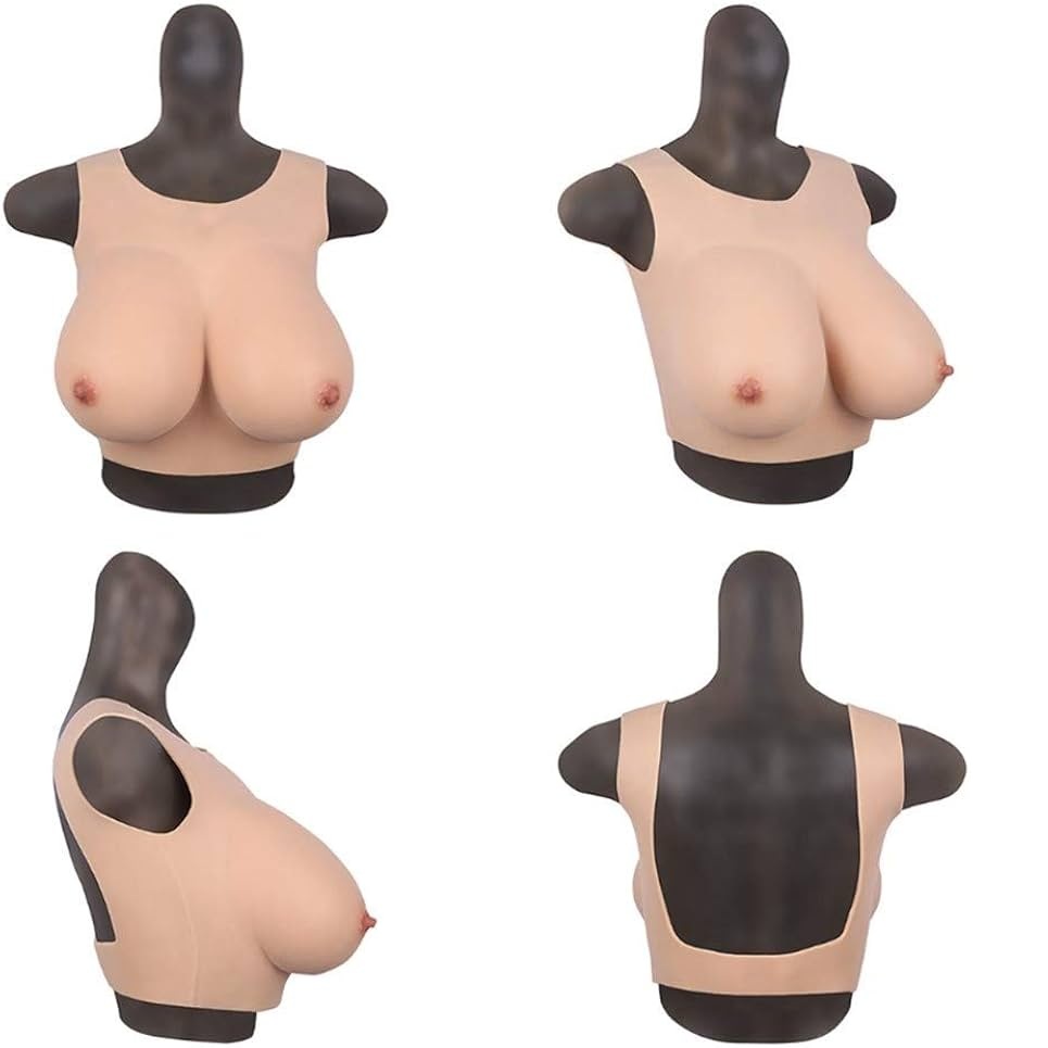 Wearable Silicone Breasts Hi-Grade Silicone Realistic Squeezable