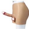 Wearable Strap-On Dildo Panties Underwear With Fake Penis with Realistic Testicles