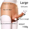Wearable Strap-On Dildo Panties Underwear With Fake Penis with Realistic Testicles