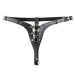 Female Adjustable Chastity Belt Device Leather Bondage Panty - Image 2