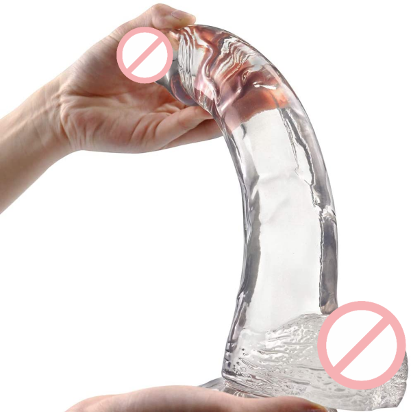 Ice Transparent Dildo 8 inch