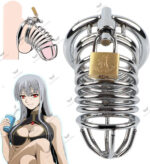 Metal Penis Annulus Cock Cage Stainless Steel Chastity Device For Men - Image 4