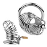 Metal Penis Annulus Cock Cage Stainless Steel Chastity Device For Men - Image 5