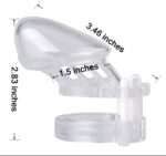 Transparent Penis Chastity Cage Lock - Image 3