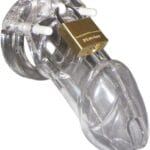 Transparent  Penis Chastity Cage Lock