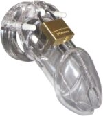 Transparent Penis Chastity Cage Lock