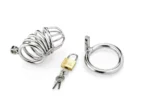 Metal Penis Annulus Cock Cage Stainless Steel Chastity Device For Men - Image 8