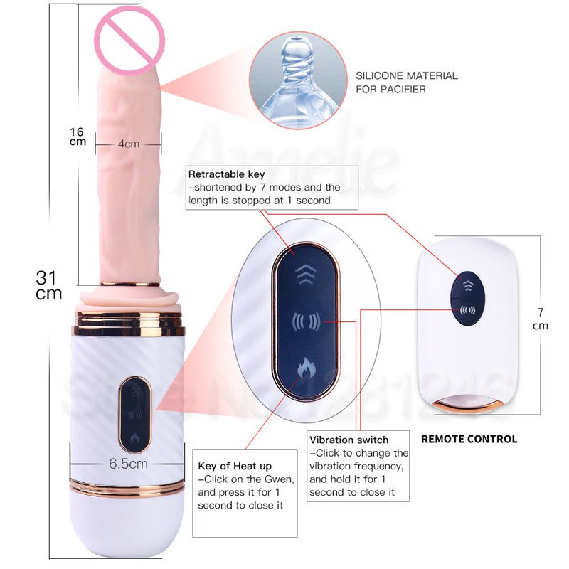 Cyclone Fire Telescopic Automatic Thrusting Dildo – Limited Edition