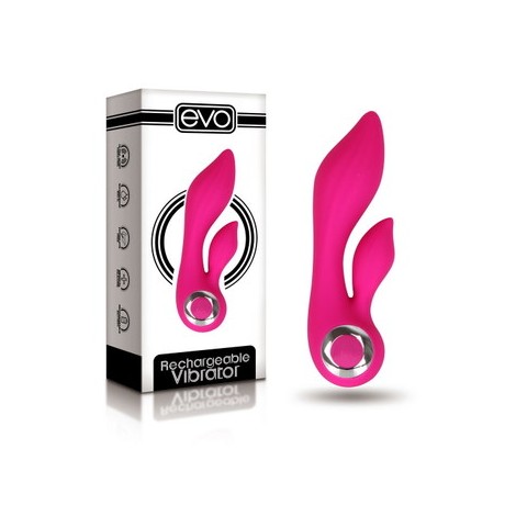 EVO Luxurious Dual Motor USB Rechargeable G-spot & Clitoral Vibrator-Limited Stock