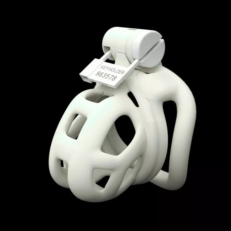 Mamba-Chastity-Device-Cobra-Cage-Men-Resin-Bird-Lock-Belt-4-Ring-1d