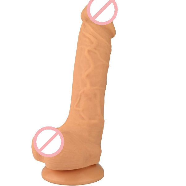 Naughty Realistic Silicone Dildo With Suction Cup Flesh, 6″