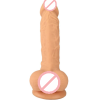 Naughty Realistic Silicone Dildo With Suction Cup Flesh, 6″