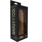 Naughty Realistic Silicone Dildo With Suction Cup Flesh, 6″