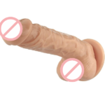 Naughty Realistic Silicone Dildo With Suction Cup Flesh 8