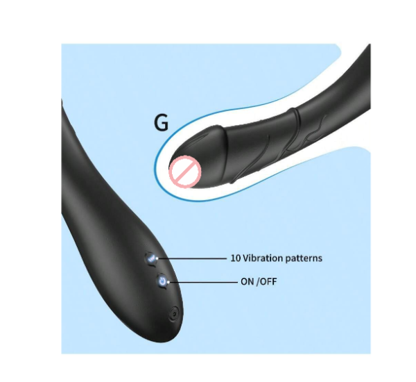 Powerful Rose Dildo Vibrator With 10 Vibration Modes