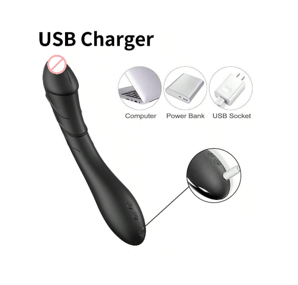 Powerful Rose Dildo Vibrator With 10 Vibration Modes