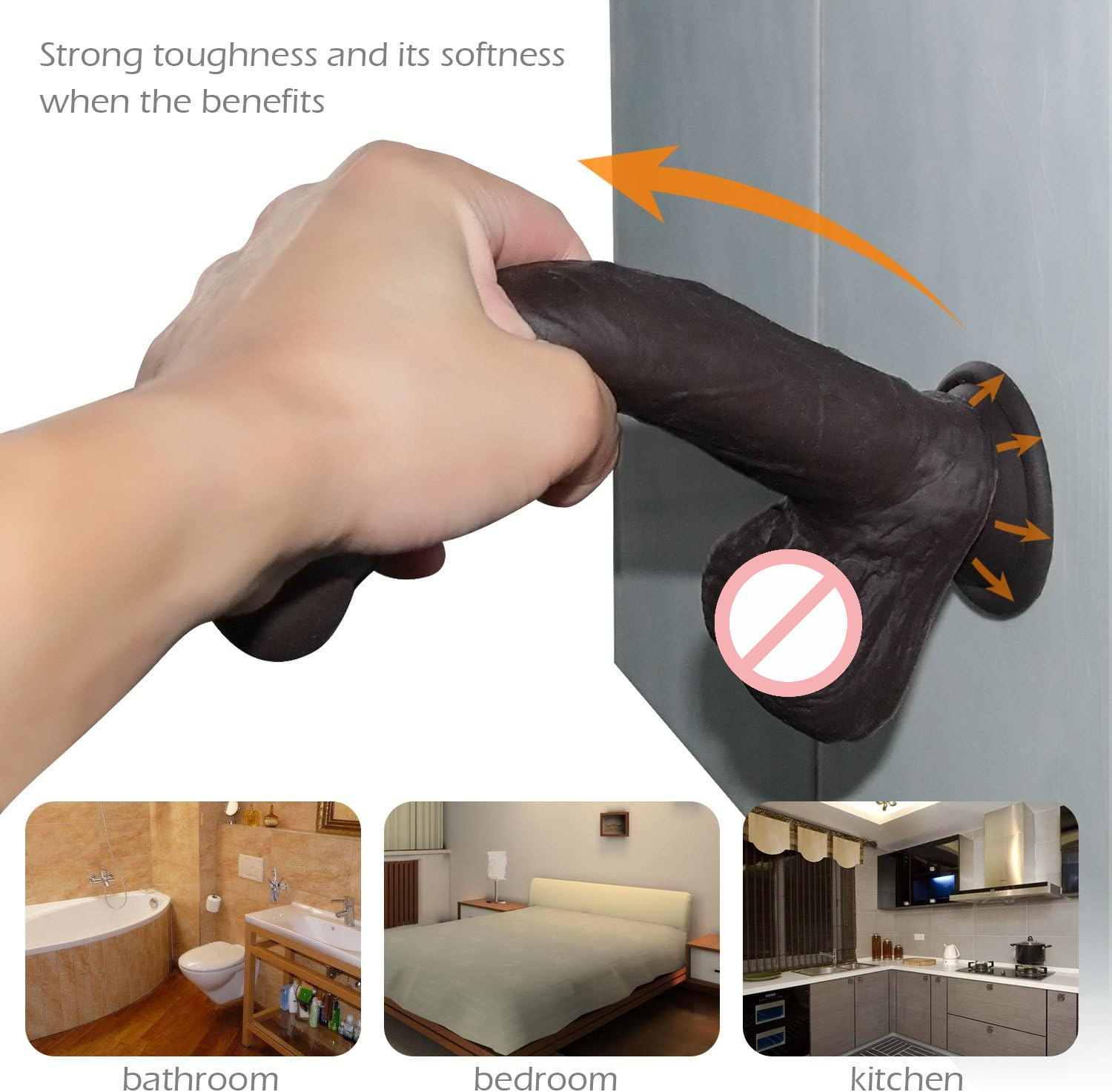 Realistic Silicone Dildo With Strong Suction Cup - LUV SPOT 8 inch