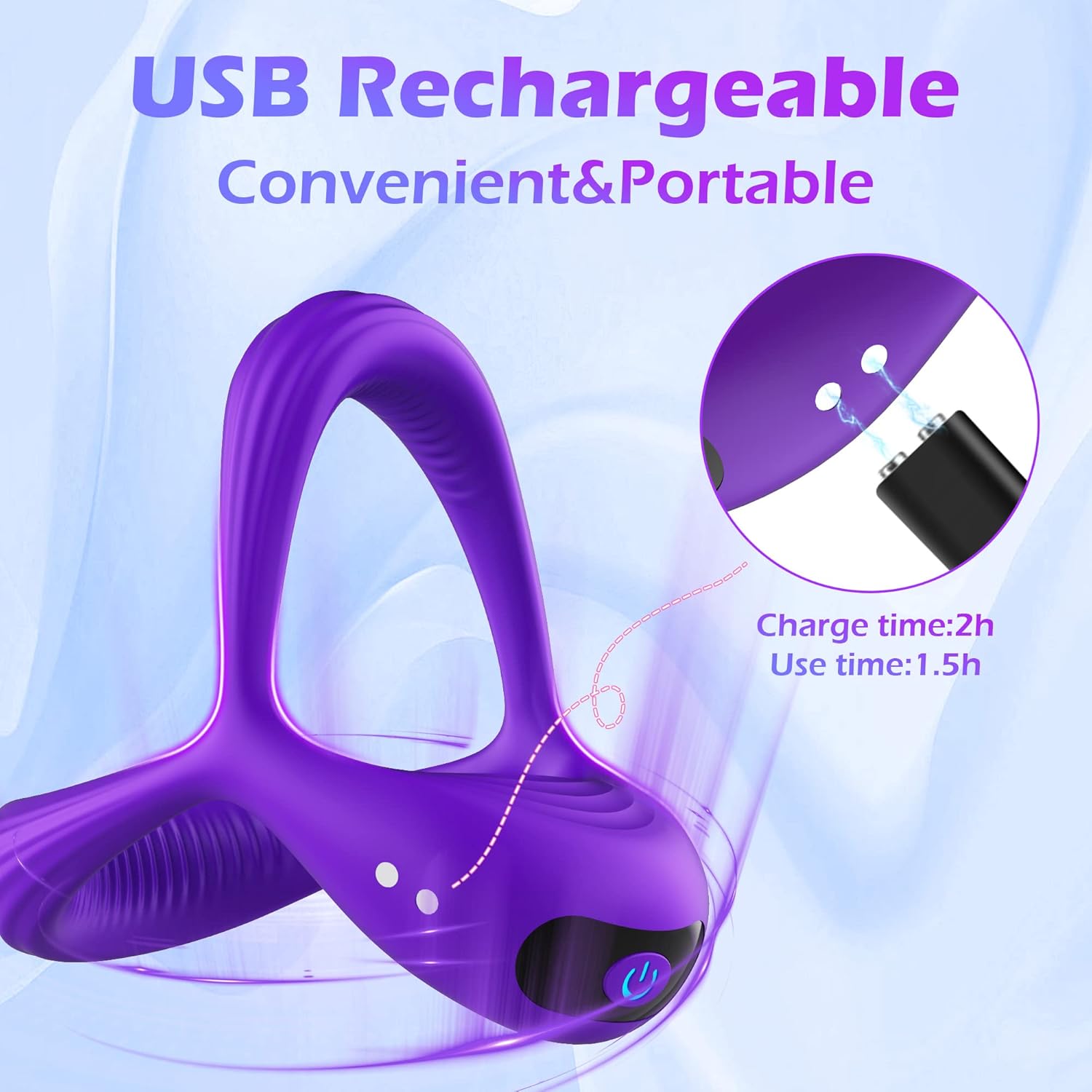 Rechargeable-Silicone-Elastic-Rings-Purple-With-10-Modes-Of-Intense-Vibration-1bf
