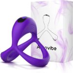 Rechargeable Silicone Elastic Rings Purple With 10 Modes Of Intense Vibration