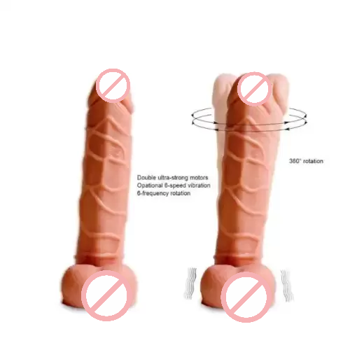 Remote Control Realistic 8 Inch Dildo Vibrator With Strong Suction