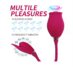 Rose Flower Vibrator for Automatic Tongue Clit Licking and Sucking - Image 2