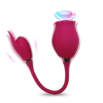 Rose Flower Vibrator for Automatic Tongue Clit Licking and Sucking