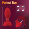 10 Vibrating Butt Plug Remote Control With Rotating Modes For Couples