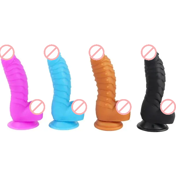 18.5 CM Silicone Realistic Ripped Dildo