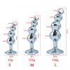 3 Sizes Jeweled Metal 4 Beads Pull Backyard Butt Stopper Massage