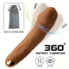 8.19 Inch Big Vibrating Rotation Auto Dildo BDSM Sex Toy For Anus