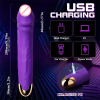 8.19 Inch Big Vibrating Rotation Auto Dildo BDSM Sex Toy For Anus