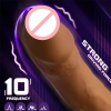 8.19 Inch Big Vibrating Rotation Auto Dildo BDSM Sex Toy For Anus