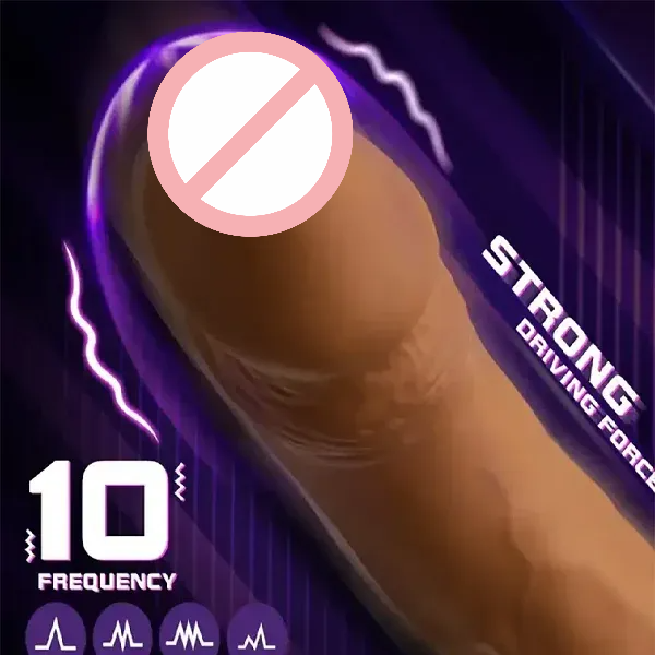 8.19 Inch Big Vibrating Rotation Auto Dildo BDSM Sex Toy For Anus