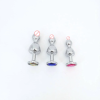Metal Anal Plug With Crystal Jewellery Smoothly Touched Anal Bead