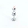 Metal Anal Plug With Crystal Jewellery Smoothly Touched Anal Bead