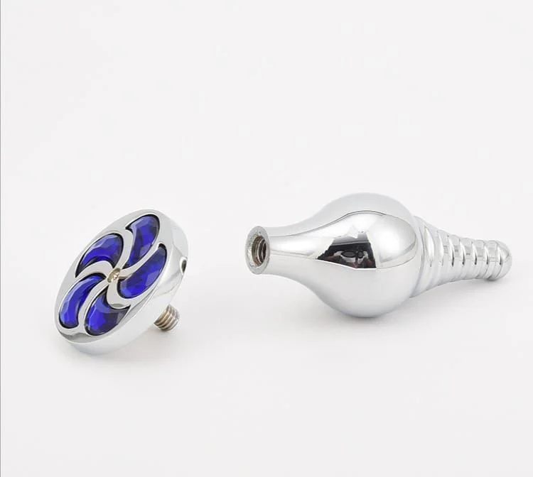 Metal Cup Head Butt Plug Sparkler BD Style