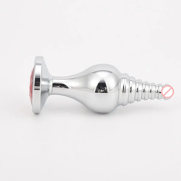 Metal Cup Head Butt Plug Sparkler BD Style