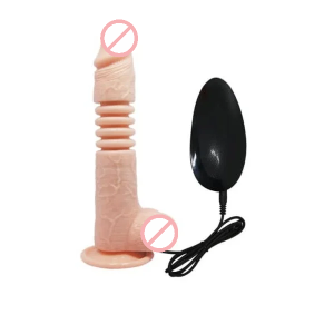 Thunder Up Powerful Vibration Thrusting And Rotating Dildo