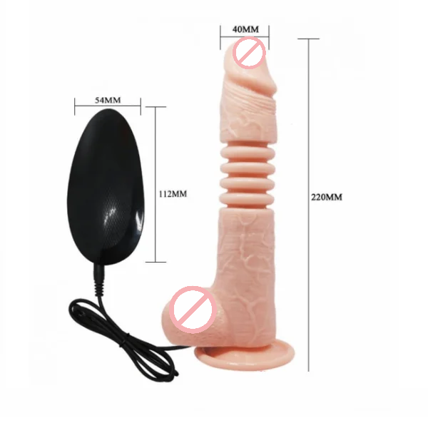 Thunder Up Powerful Vibration Thrusting And Rotating Dildo