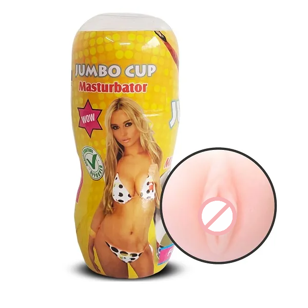 Jumbo Ultra Soft Wet Pussy Masturbator Cup