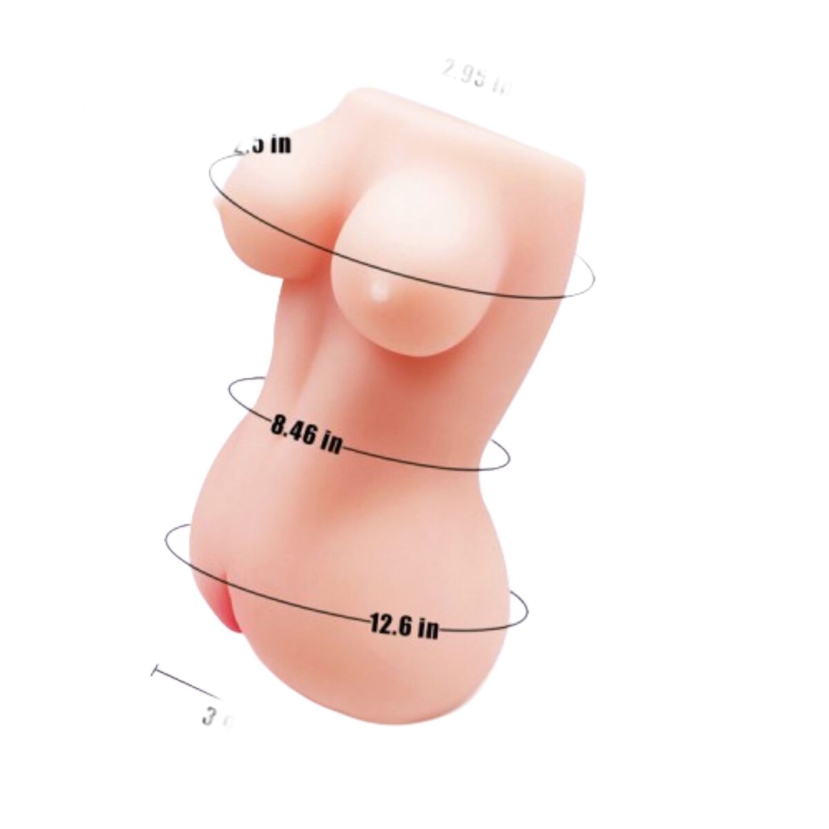 Ass & Vaginal Pocket Pussy With Breast Masturbator Sex Doll 1