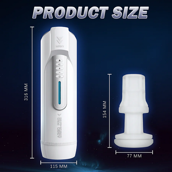 Automatic Telescopic Thrusting Moan Heating Masturbator