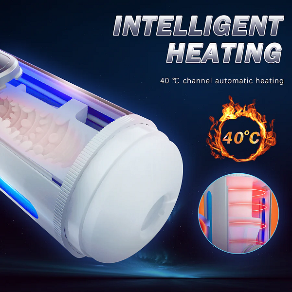 Automatic Telescopic Thrusting Moan Heating Masturbator