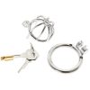 Maxbell Male Chastity Device Stainless Steel Chastity Cage Lock Muscle Training 45mm