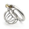Maxbell Male Chastity Device Stainless Steel Chastity Cage Lock Muscle Training 45mm
